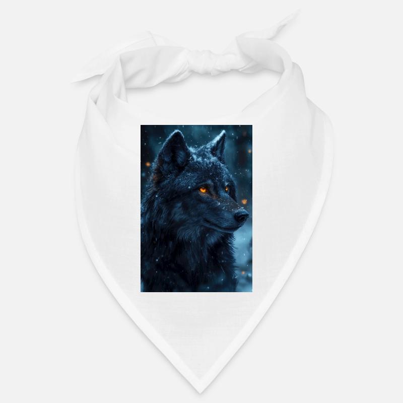 Illustration eines Wolfes Bandana