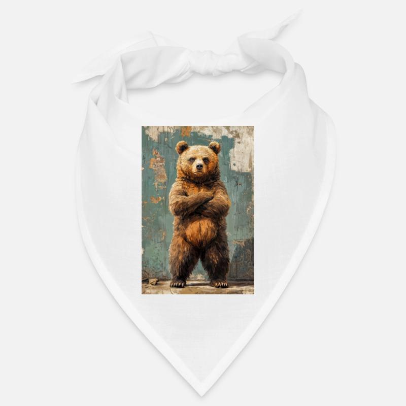 Illustration eines Bären Bandana