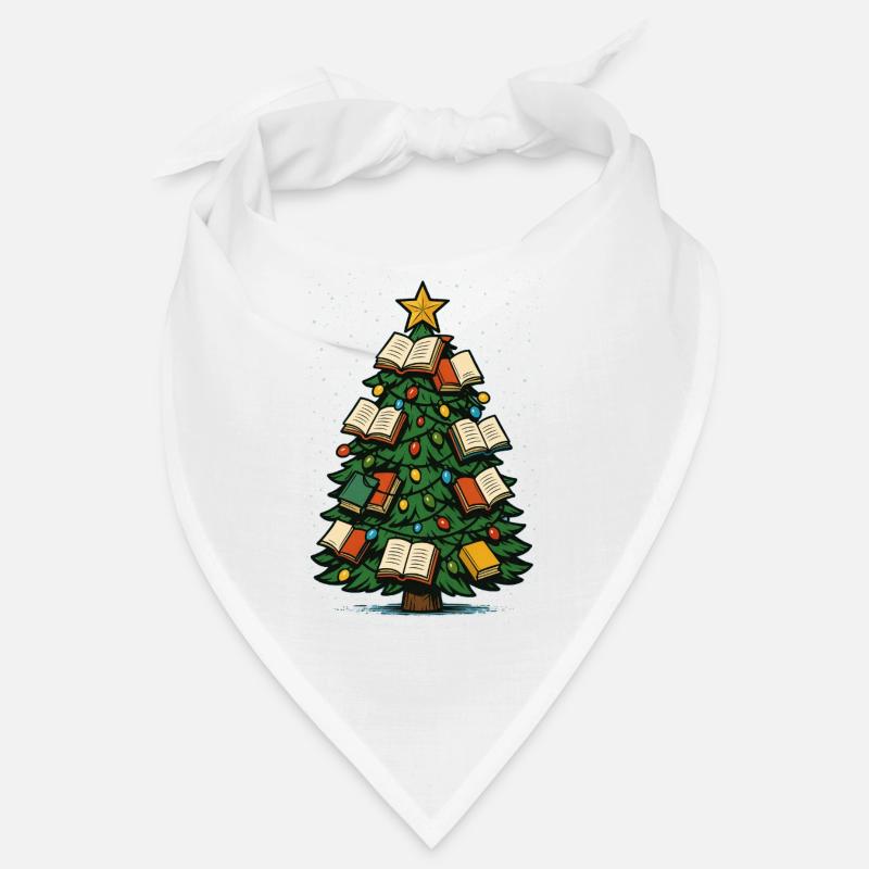 Book Tree Christmas Decoration Christmas Tree Bandana