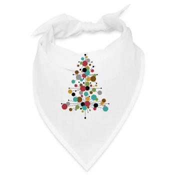 Have a Cool Yule! – Retro Weihnachtsdesign - Bandana - Weiß - Vorne