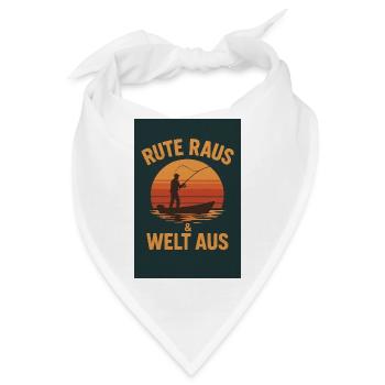 Rute Raus & Welt Aus - Bandana - Weiß - Vorne