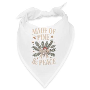 Natürliches Weihnachtsdesign - Bandana - Weiß - Vorne