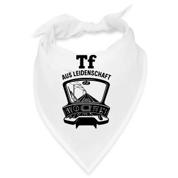 Triebfahrzeugführer Leidenschaft Lokführer - Bandana - Weiß - Vorne