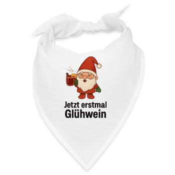 Glühwein Wichtel - Bandana - Weiß - Vorne