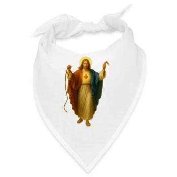 Tempelreinigung | Jesus im Tempel - Bandana - Weiß - Vorne