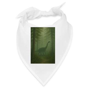Nebelwald Dino im Urwald - Bandana - Weiß - Vorne