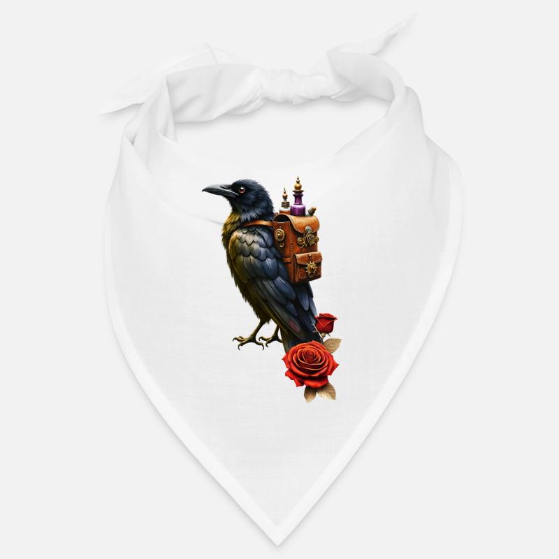 Steampunk Raven with Alchemy Backpack Bandana