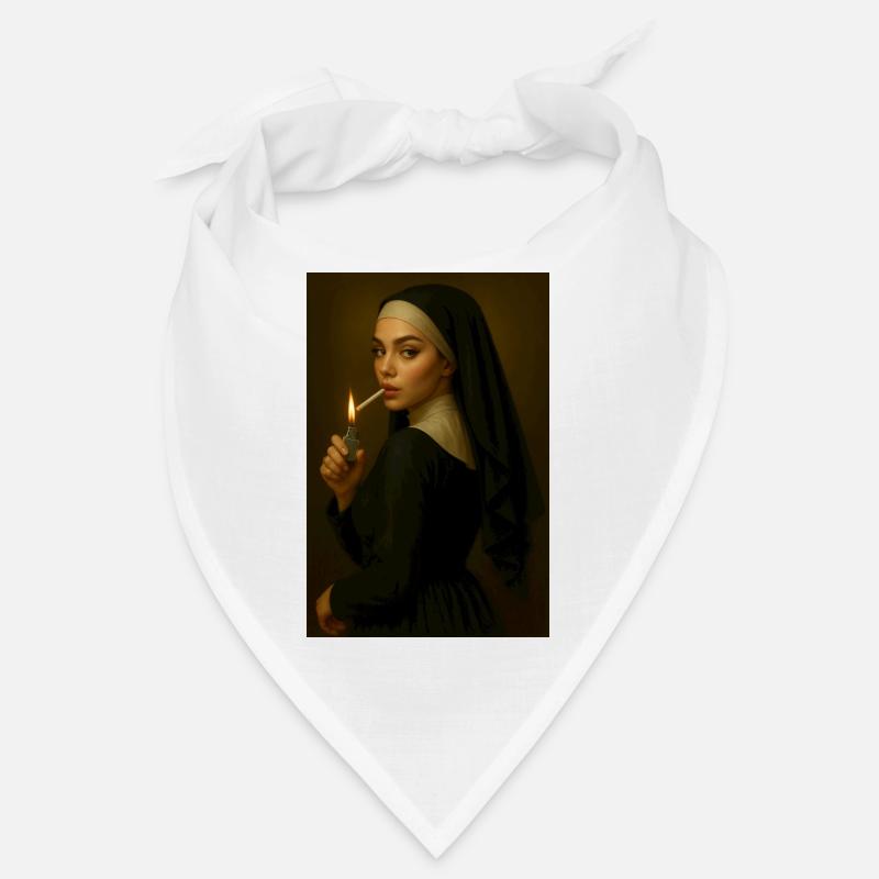 Nun with lighter Bandana