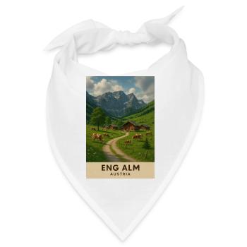 Eng Alm Alpenidylle - Bandana - Weiß - Vorne