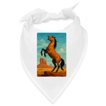 Polynature Wildpferd - Bandana - Weiß - Vorne