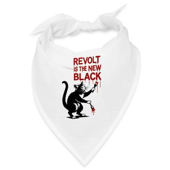Revolt ist das neue Schwarz - Bandana - Weiß - Vorne