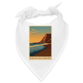 Valle Gran Rey auf La Gomera - Bandana - Weiß - Vorne
