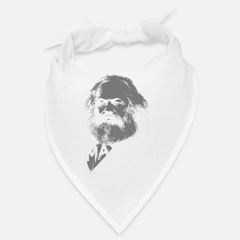 Portrait de silhouette marxiste Bandana