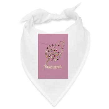 Pustekuchen – Lustiges Cupcake Design - Bandana - Weiß - Vorne
