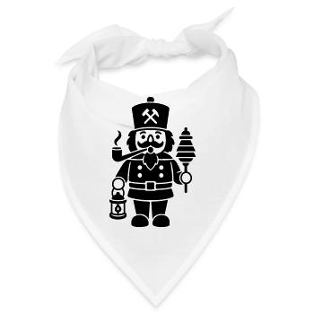 Bergmann Glück auf Räuchermann - Bandana - Weiß - Vorne