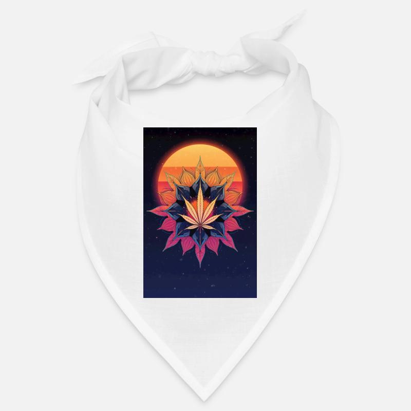 Feuille de cannabis Sun Mandala Bandana