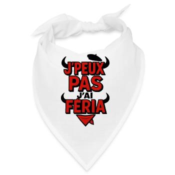 Ich kann nicht, Feria - Bandana - Weiß - Vorne