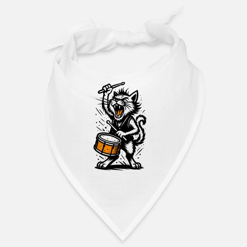 Batteur chat dans la tempête Bandana