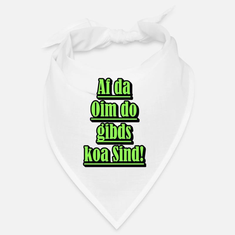 Neon Dialect Saying Green Bandana