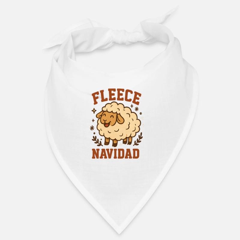 Fleece Navidad Schäfchen Bandana