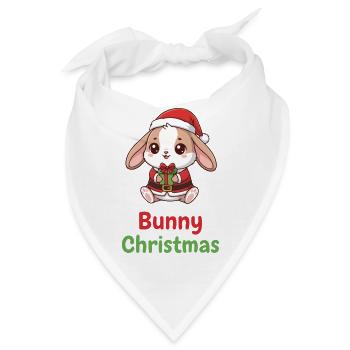 Bunny Weihnachtsgeschenk - Bandana - Weiß - Vorne