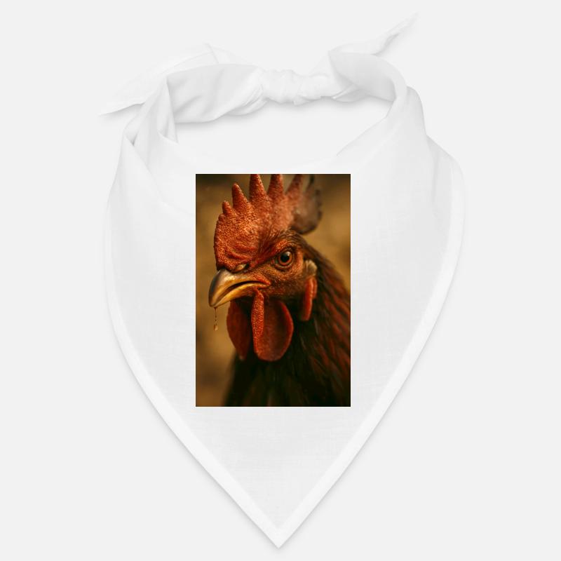 Vue rapprochée du coq avec un rayon Bandana