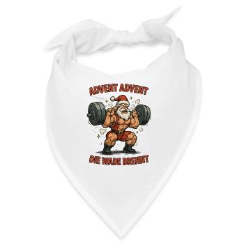 Frohen Pump Fitness Weihnachtsdesign - Bandana - Weiß - Vorne