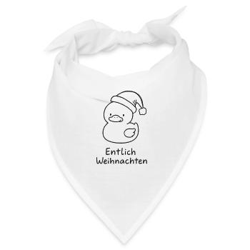 entlich weihnachten Ente - Bandana - Weiß - Vorne