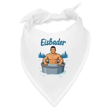 Eisbader Muskelmann im Eisbad - Bandana - Weiß - Vorne