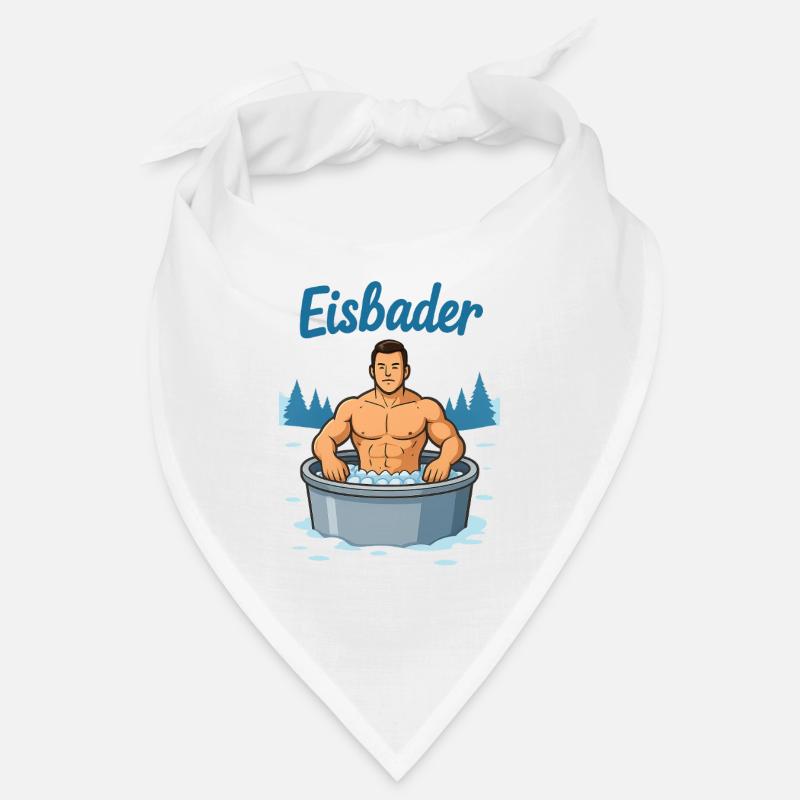Un homme musclé dans un bain de glace Bandana