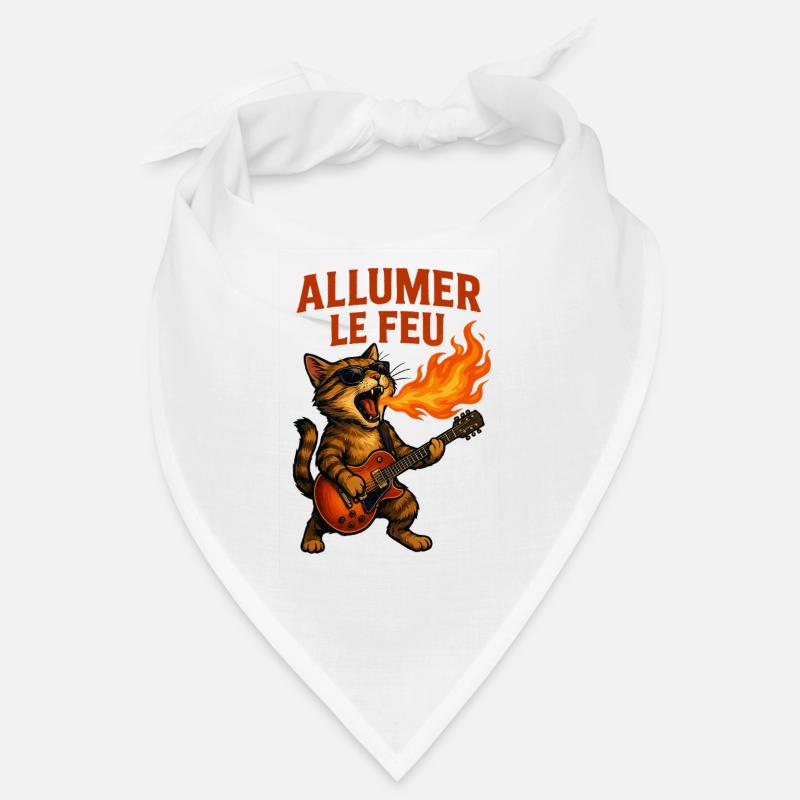 Allumer Le Feu Chat Rock Bandana