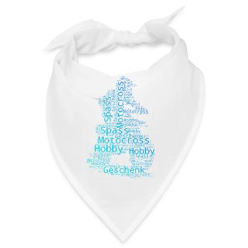Direkte Motocross Aussage - Bandana - Weiß - Vorne
