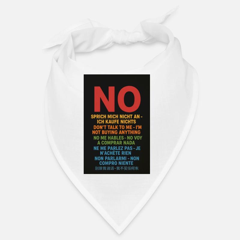 Pas de mot, pas d’achat – Protestation multilingue Bandana