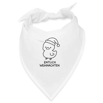 entlich weihnachten - Bandana - Weiß - Vorne
