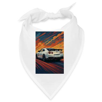 Abendrot GT-R Sprint Artwork - Bandana - Weiß - Vorne