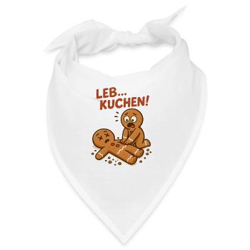 Lebkuchen Gingerbread - Bandana - Weiß - Vorne