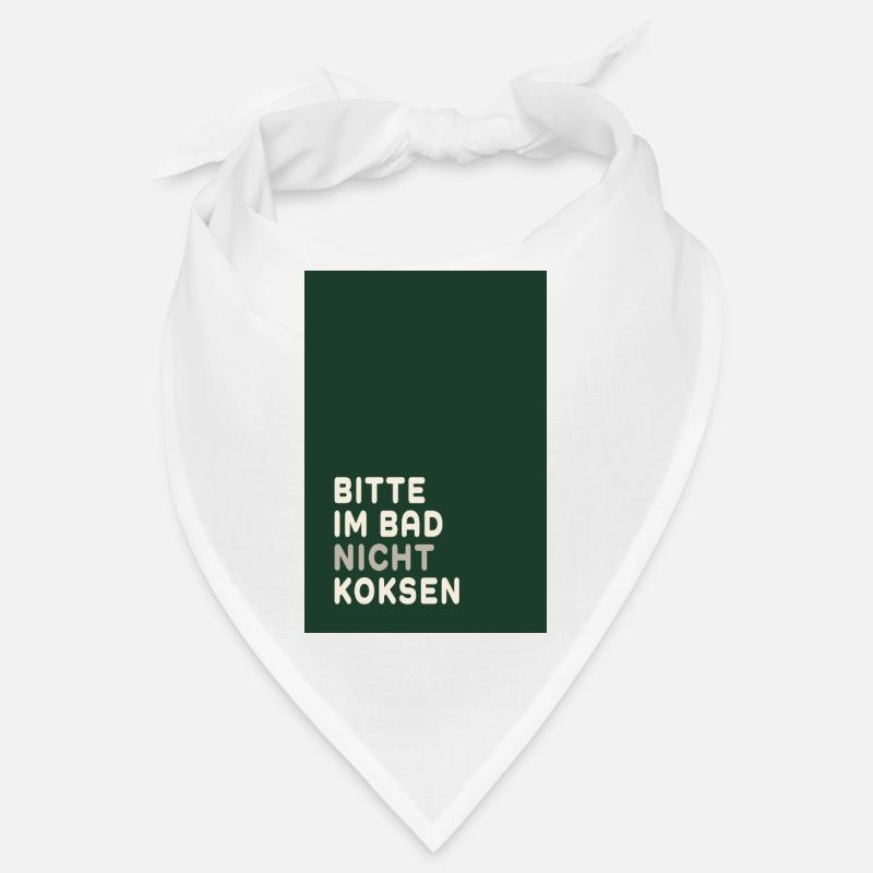 Minimal Statement – Dark Green & Cream Design Bandana