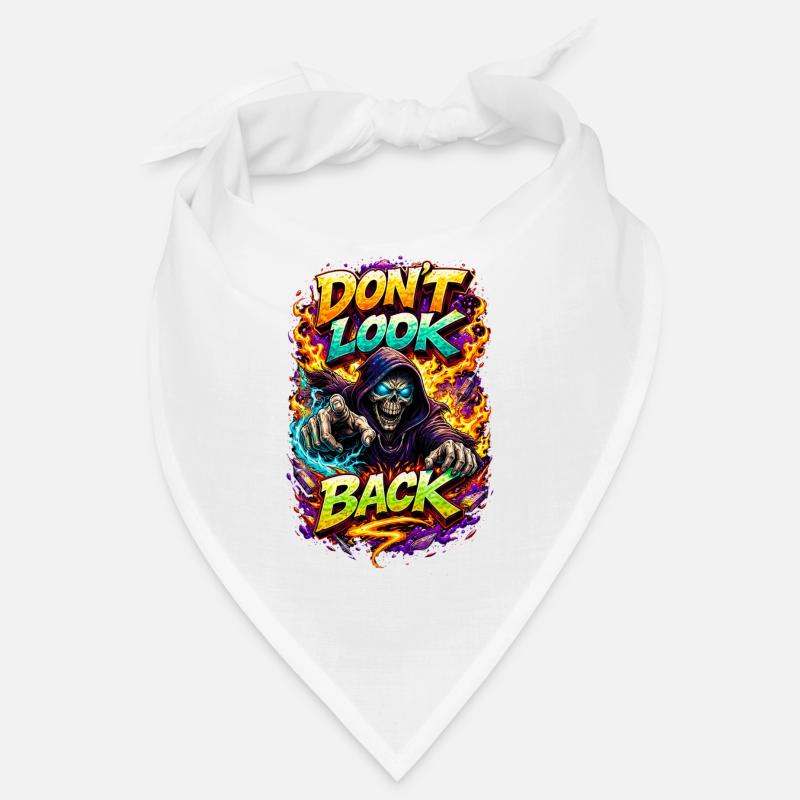Dont Look Back Skeleton Neon Bandana