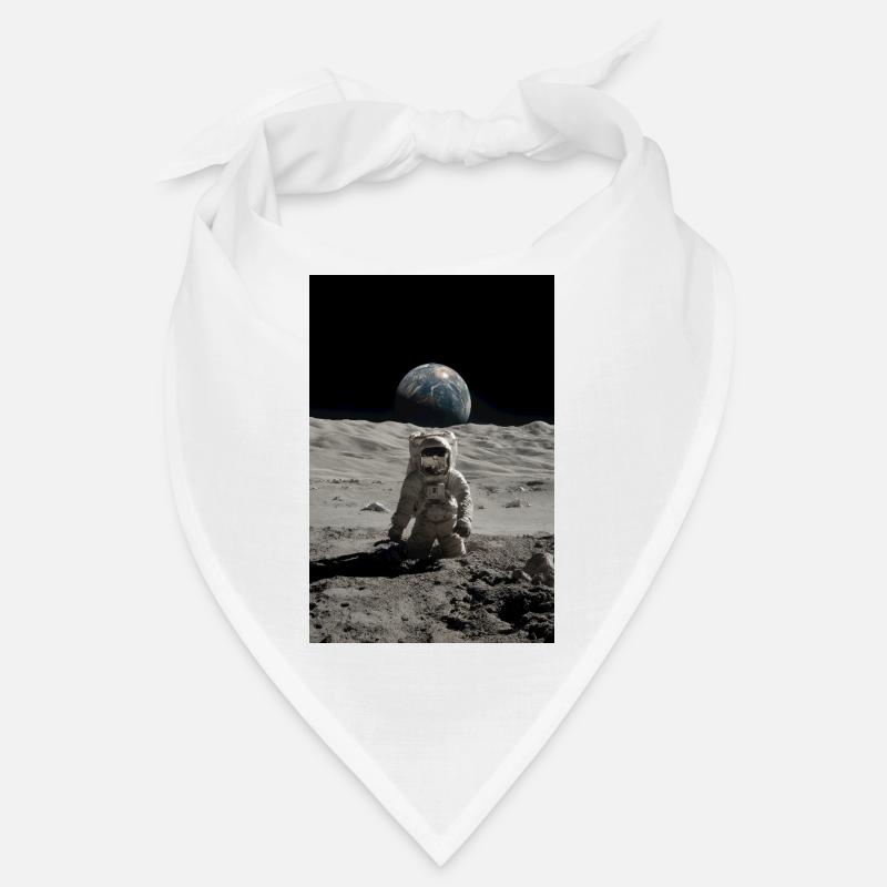 Lunar Explorer: Earthrise Above Moon Bandana