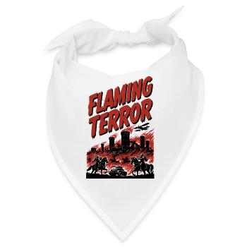 Flammender Terror: Stadtbrand - Bandana - Weiß - Vorne