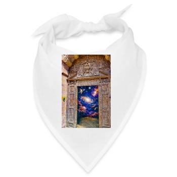 Weltraumtor-Kosmische Portaltür - Bandana - Weiß - Vorne