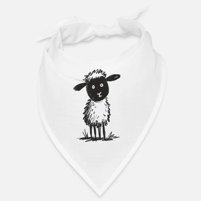 Fluffy Doodle Sheep Bandana
