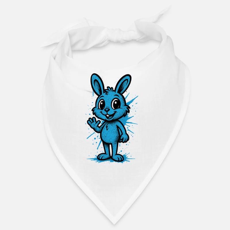Graphique Blue Splash Bunny Bandana