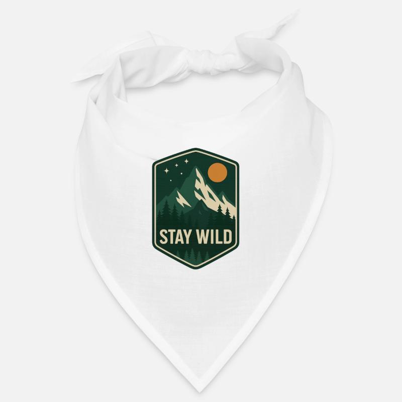 Stay Wild Mountain Forest Patch Bandana