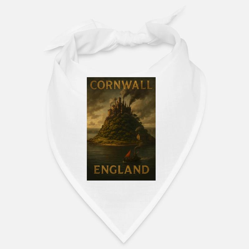 Cornwall Angleterre – Affiche de voyage Steampunk Bandana