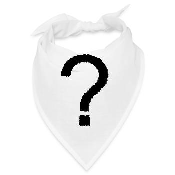Fragezeichen - Bandana - Weiß - Vorne