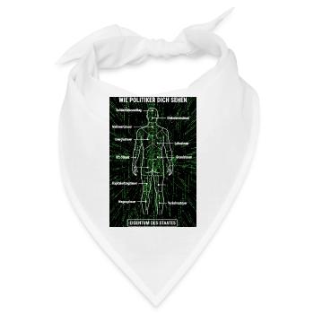 Matrix Zerlegeplan - Steuerzahler Poster  - Bandana - Weiß - Vorne