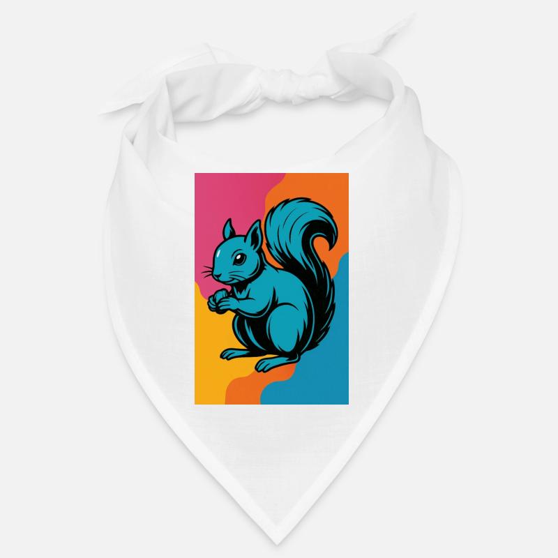 Buntes Eichhörnchen Pop Art Bandana