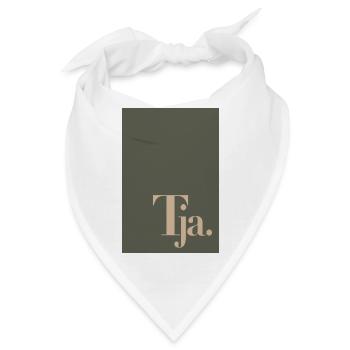Modernes Typografie Poster – Tja. - Bandana - Weiß - Vorne