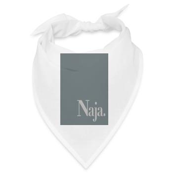 Typografie Poster Naja. - Bandana - Weiß - Vorne